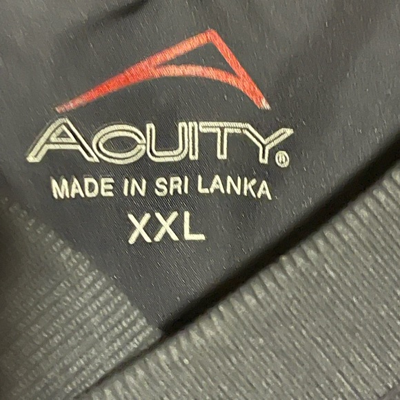 Acuity Mens XXL V-Neck Navy Blue Pullover Windbreaker Shirt Golf Jacket - Picture 8 of 8